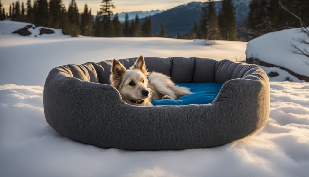 Camping Dog Bed in Outdoor Setting
