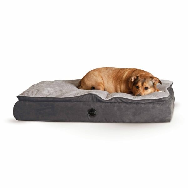 Feather Top Ortho Pet Bed Large Black