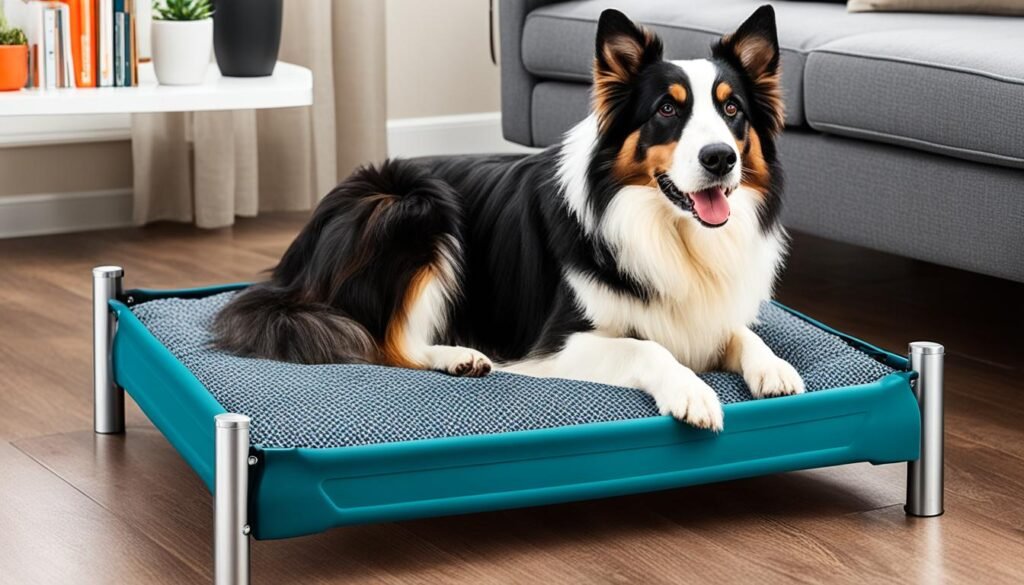 Sturdy Elevated Dog Bed with HDPE Fabric