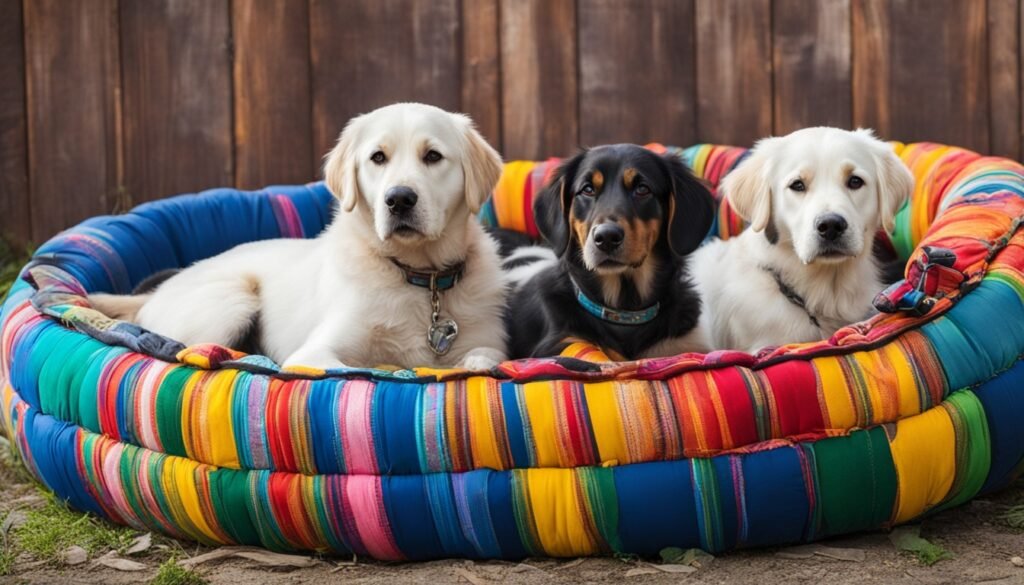 Affordable recycled dog beds
