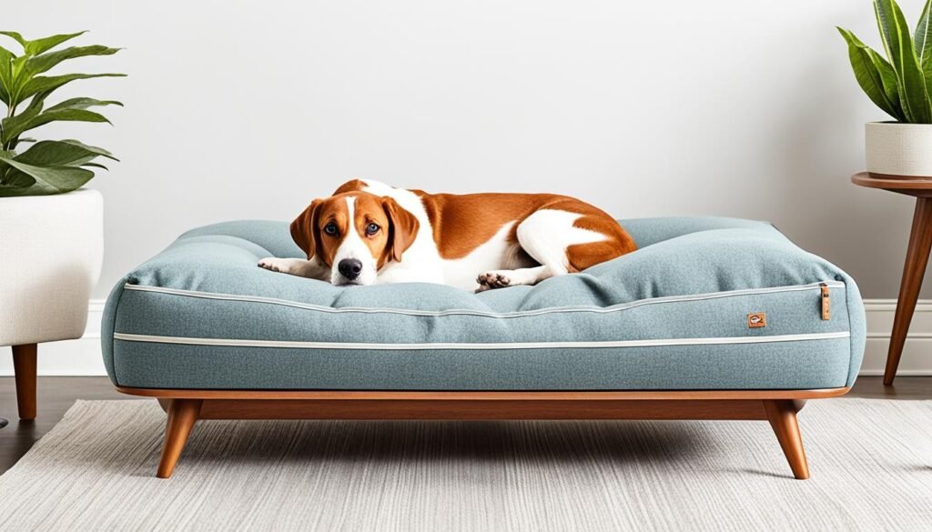 mid-century modern dog bed