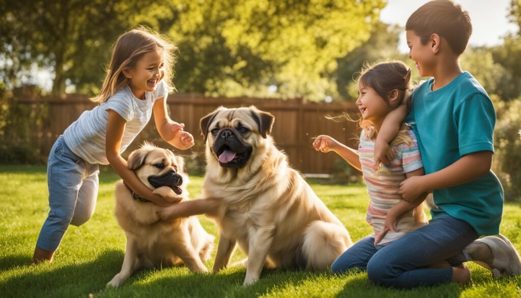 Family companions - Pugs and Golden Retrievers