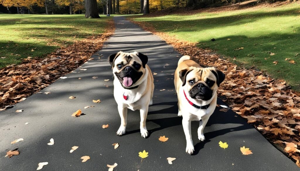 exercise needs for Pugs and Beagles