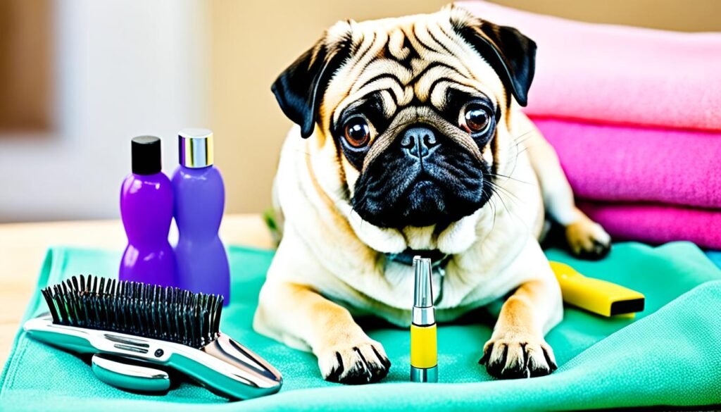 Pug grooming tools