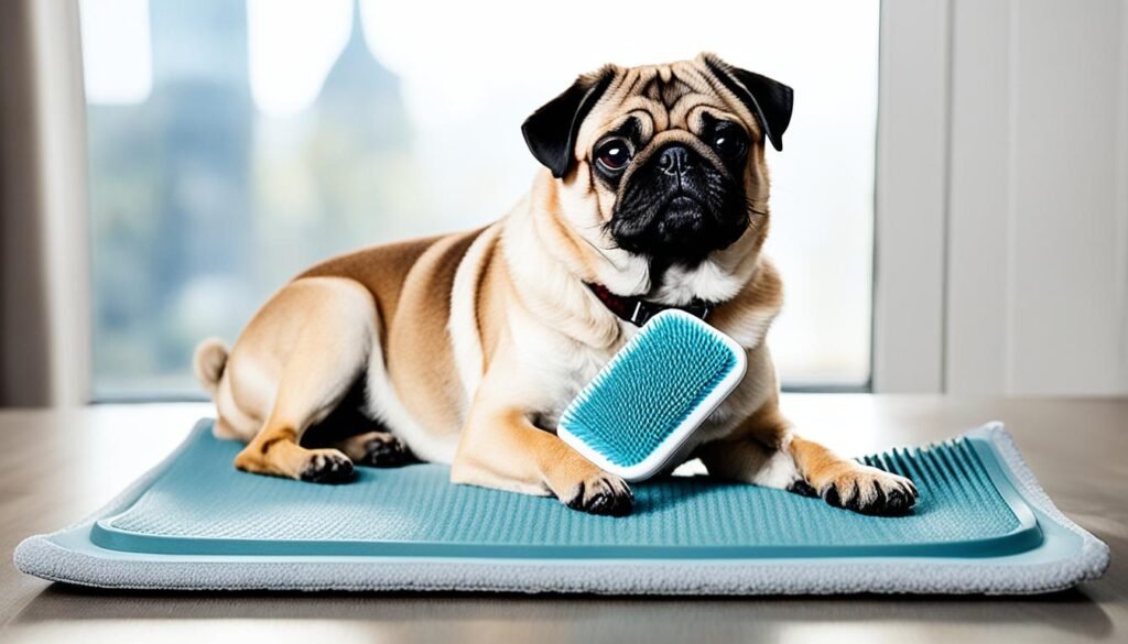 creating a relaxing environment for Pug grooming