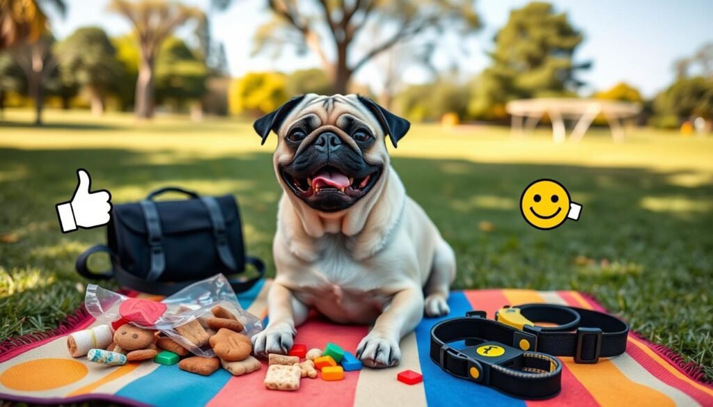 positive reinforcement training for pugs