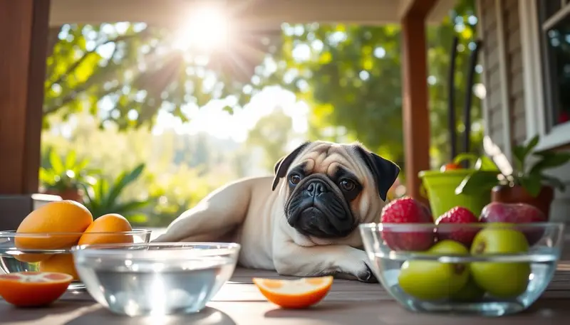 How to avoid dehydration in senior Pugs