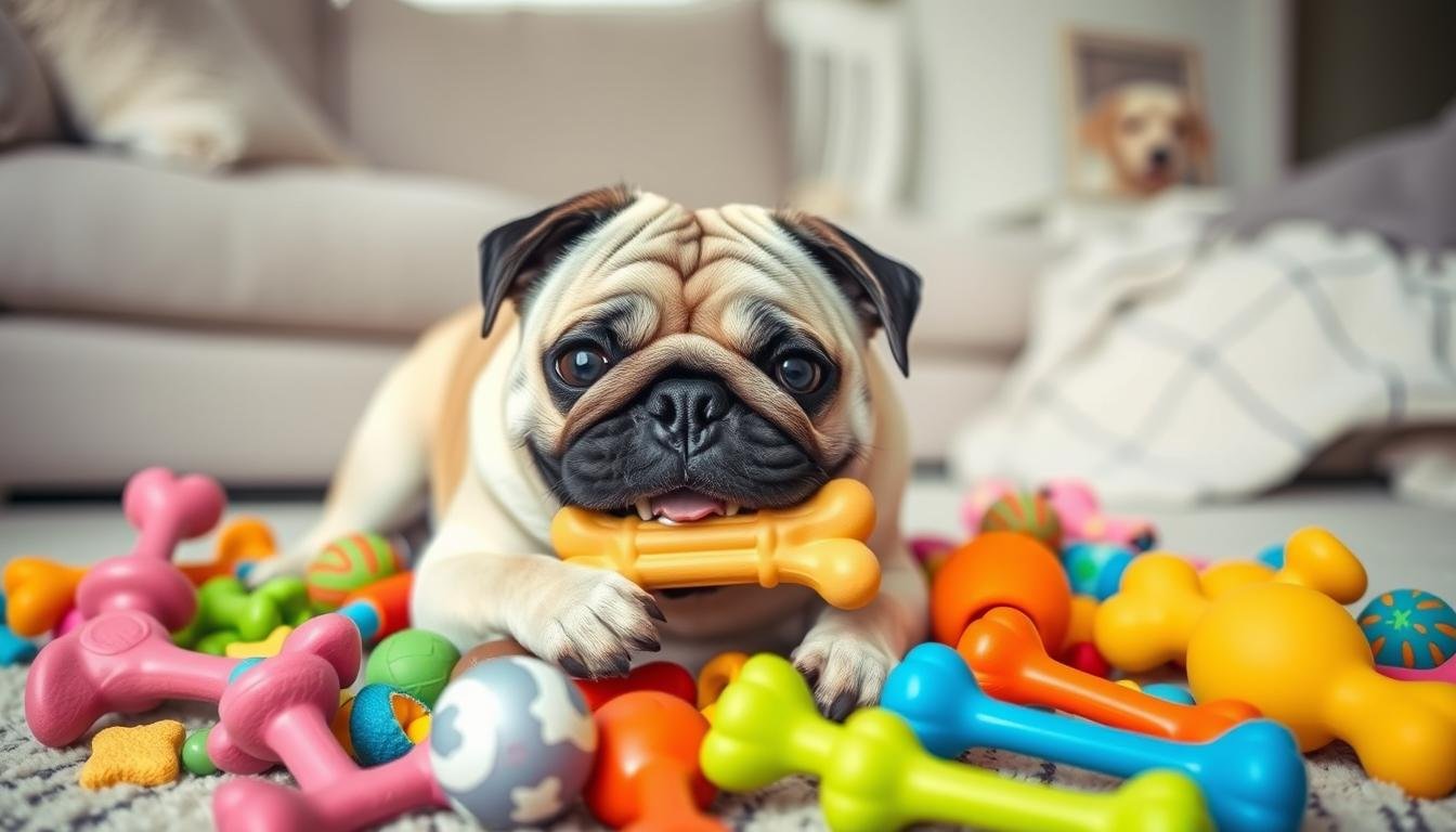 How to avoid destructive chewing behavior in Pugs