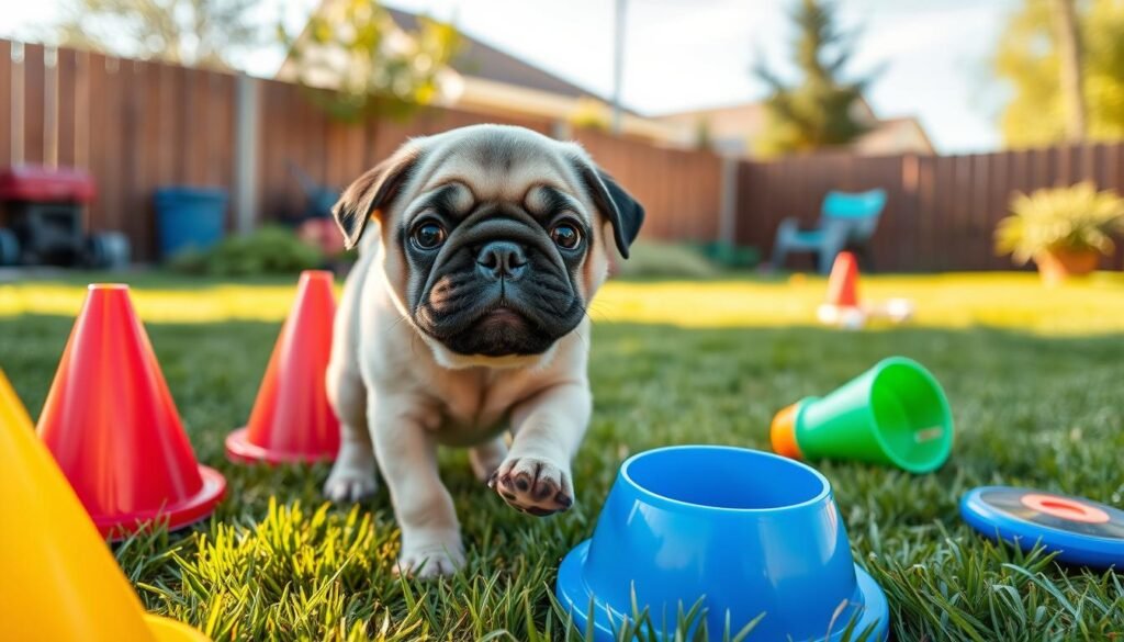 Pug puppy training