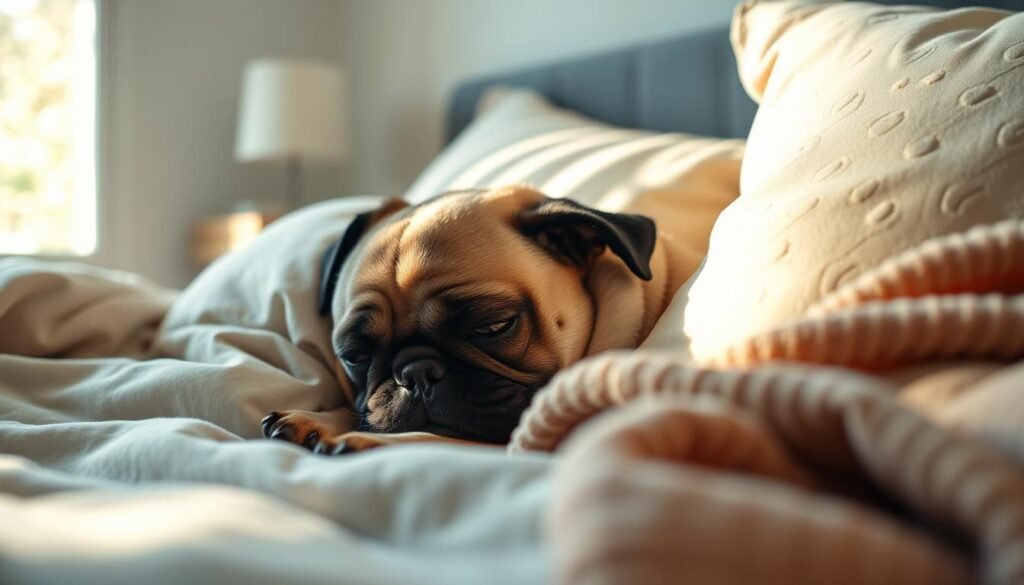 Pug sleeping