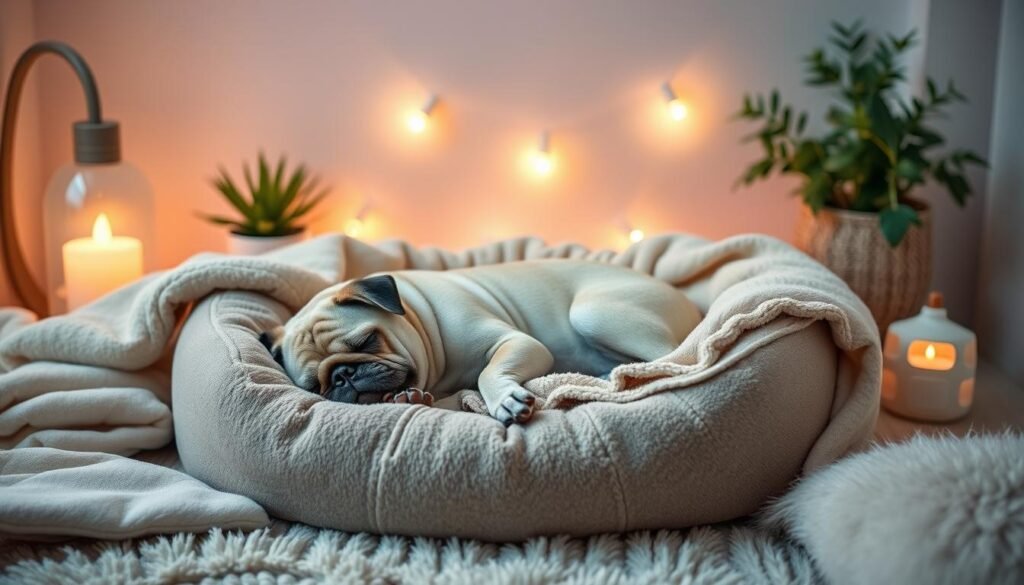 Pug sleeping environment