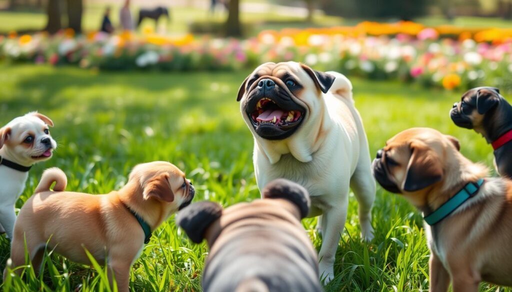 Pug socialization