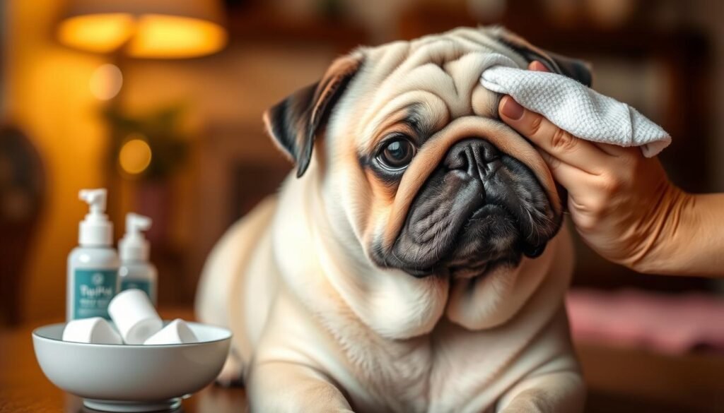 Pug tear stain treatment