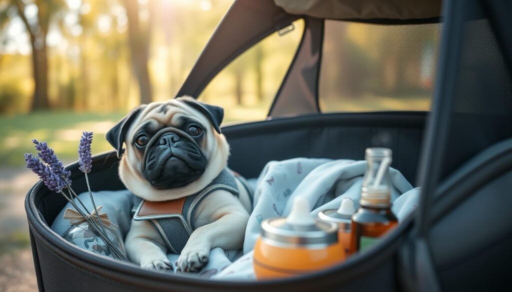 Pug travel anxiety solutions