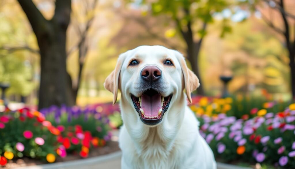 Labrador Retriever barking