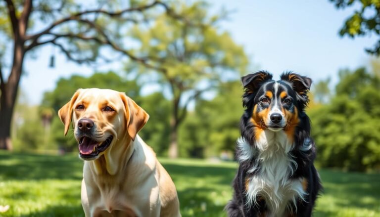 Labrador Retrievers vs Australian Shepherds