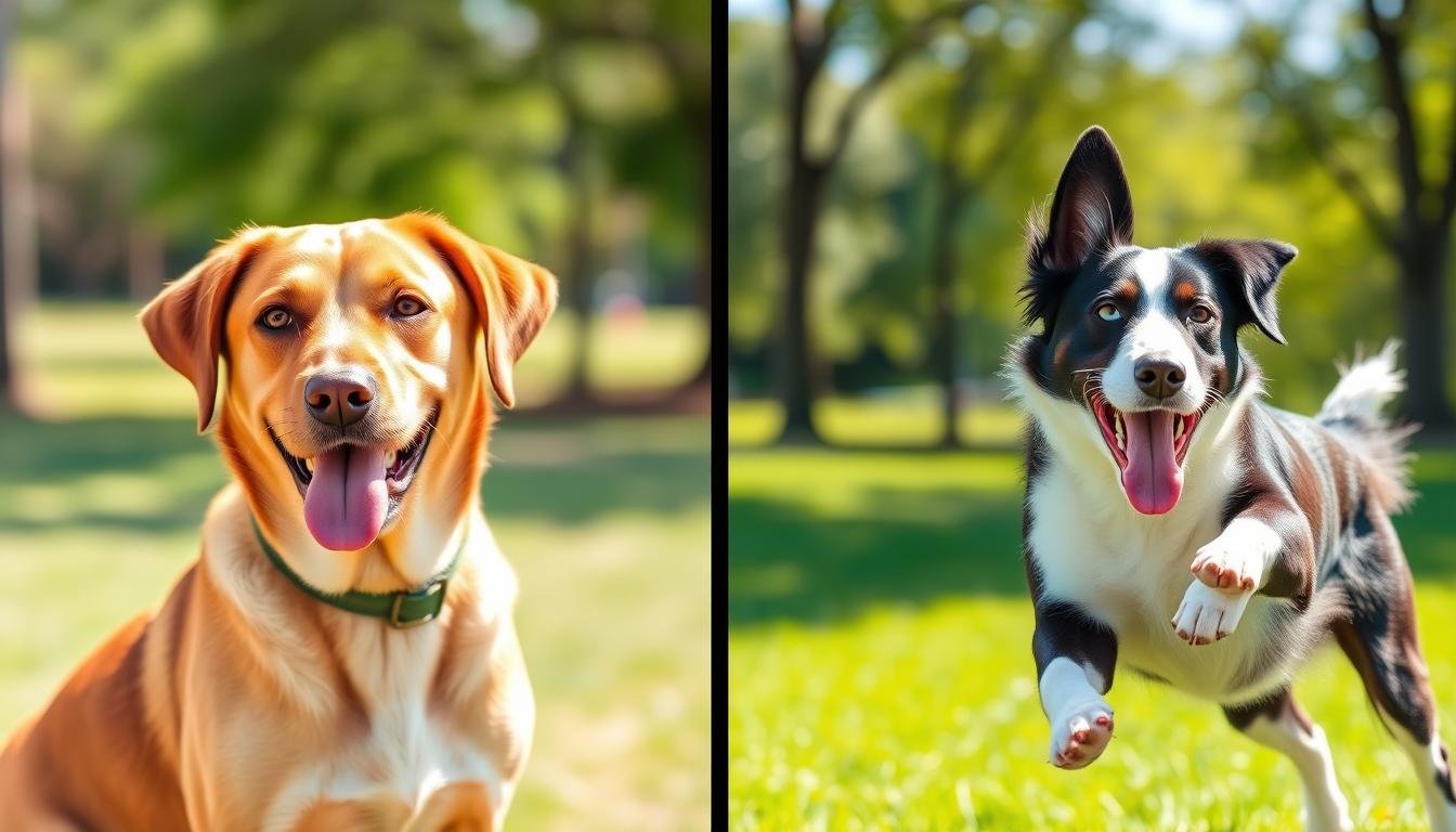 Labrador Retrievers vs Border Collies