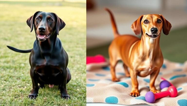 Labrador Retrievers vs Dachshunds