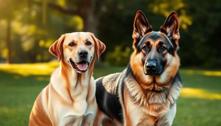 Labrador Retrievers vs German Shepherds