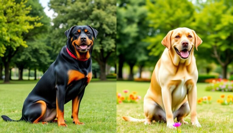 Labrador Retrievers vs Rottweilers