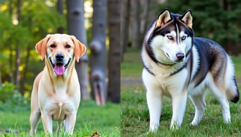 Labrador Retrievers vs Siberian Huskies