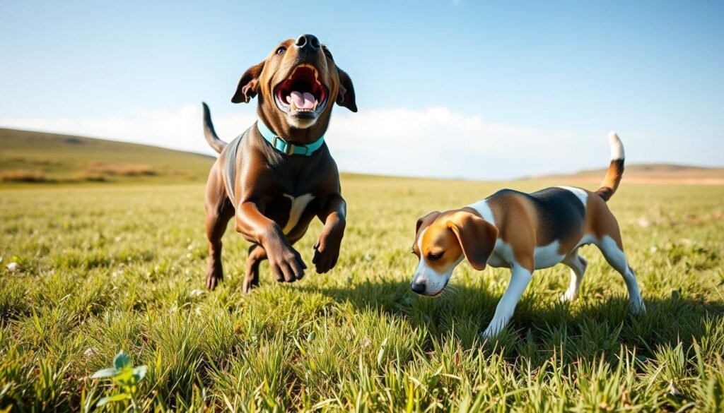 Labrador and Beagle energy levels