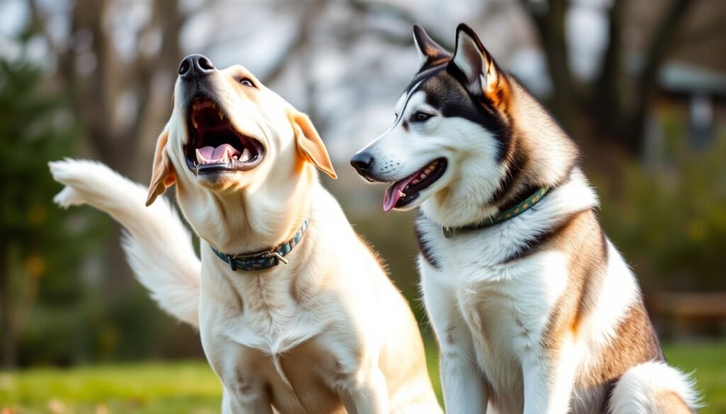 Labrador and Siberian Husky temperament differences