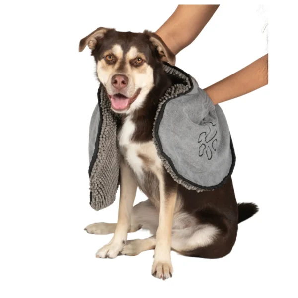 DGS Pet Products Dirty Dog Shammy Towel Extra Large Grey